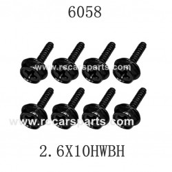 SCY-16103 RC Car Parts Screw 2.6X10HWBH 6058