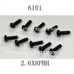 SCY-16101 RC Car Parts Screw 2.6X8PBH 6101