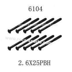 SCY-16102 RC Car Parts Screw 2.6X25PBH 6104
