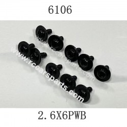 SCY-16102 RC Car Parts Screw 2.6X6PWB 6106