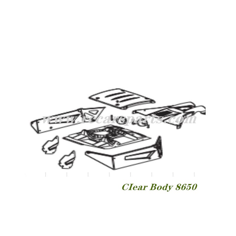 ZD Racing DBX 07 CIear Body 8650