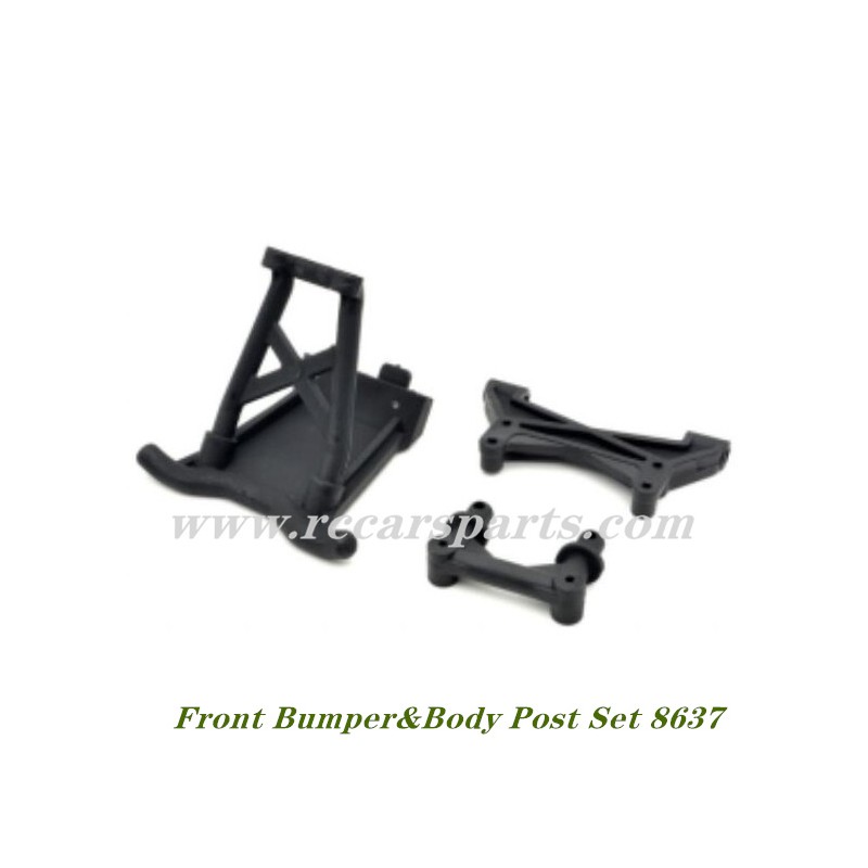 RC Buggy DBX 07 ZD Racing Front Bumper&Body Post Set 8637