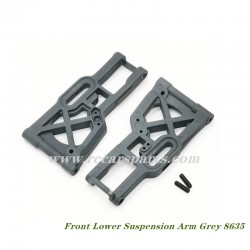 DBX 07 ZD Racing Parts Front Lower Suspension Arm Grey 8635