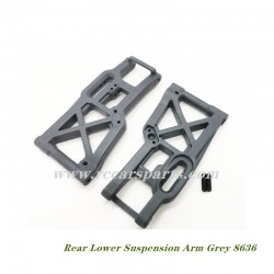 DBX 07 ZD Racing Parts Rear Lower Suspension Arm Grey 8636