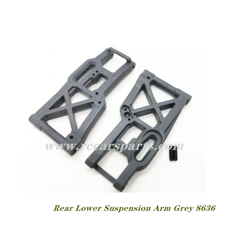 DBX 07 ZD Racing Parts Rear Lower Suspension Arm Grey 8636
