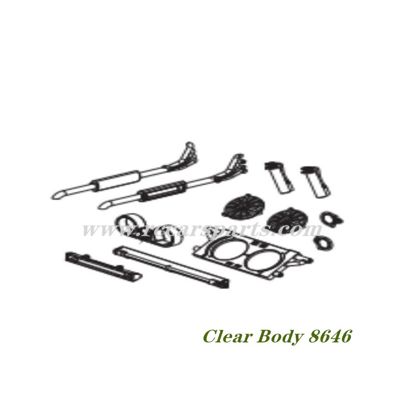 RC Buggy DBX 07 Parts Clear Body 8646