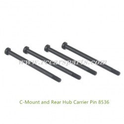 RC Buggy DBX 07 Parts C-Mount and Rear Hub Carrier Pin 8536