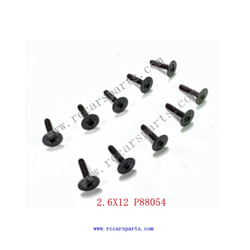2.6X12 Screw P88054 For ENOZE 9000E RC Car Parts