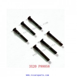 3X20 Half Tooth Screw P88058 For ENOZE 9000E RC Car Parts