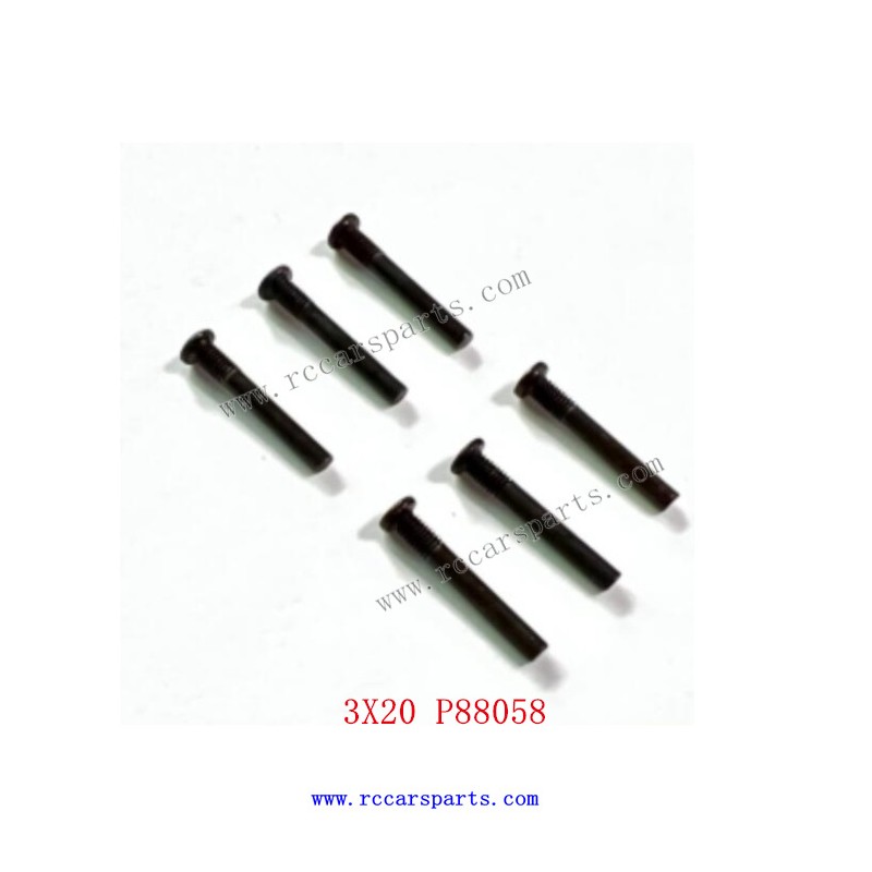 3X20 Half Tooth Screw P88058 For ENOZE 9000E RC Car Parts