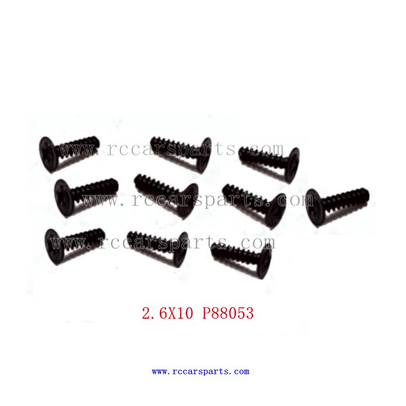 2.6X10 Screw P88053 For ENOZE 9002E RC Car Parts