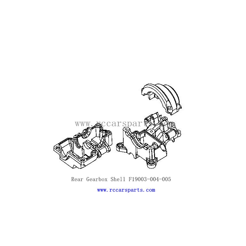 XLF F19 19A 1/10 RC Car Parts Rear Gearbox Shell F19003-004-005