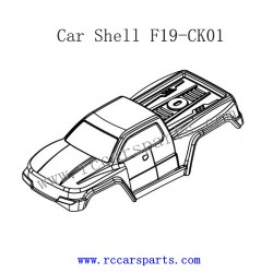 XLF F19 F19A RTR Spare Parts Car Shell F19-CK01