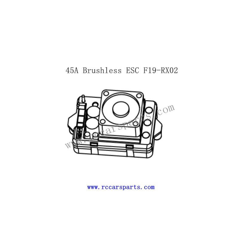 XLF F19A Parts Brushless ESC 45A F19-RX02