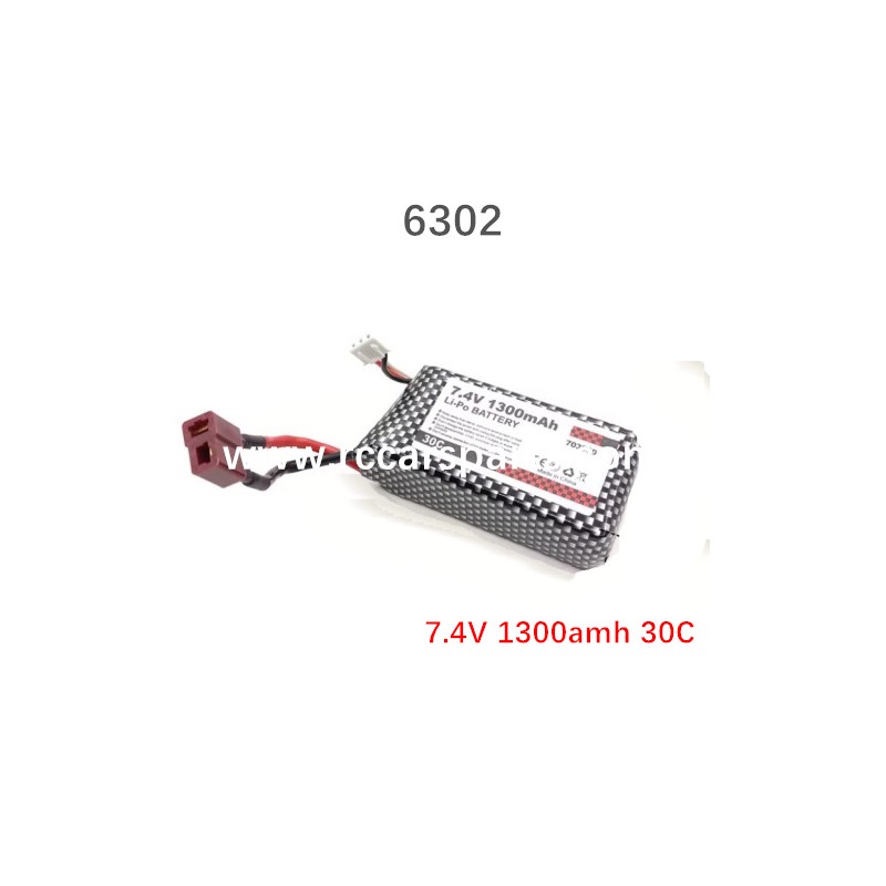 SCY-16101 RC Car Parts 7.4V 1300amh 30C Battery 6302