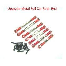 1/10 ENOZE 9206E/206E RC Car Parts Upgrade Metal Full Car Rod- Red