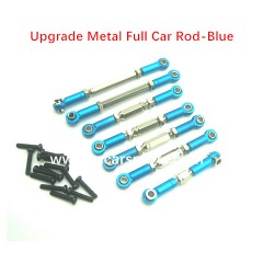 1/10 9204E Parts Upgrade Metal Full Car Rod-Blue