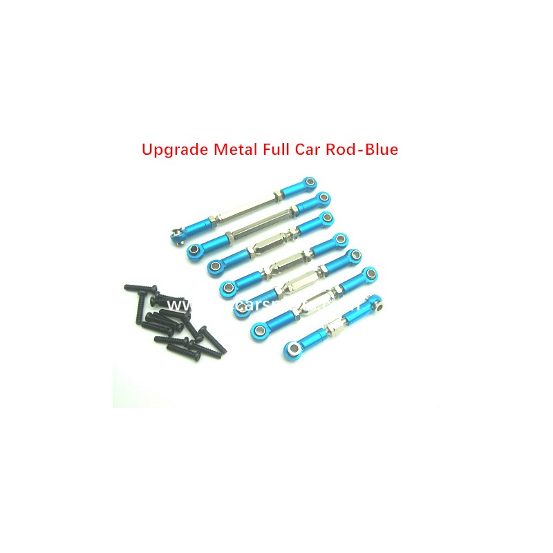 1/10 9204E Parts Upgrade Metal Full Car Rod-Blue