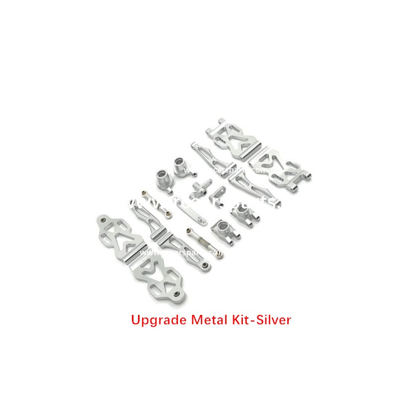 RC Car Upgrade Metal Kit-Silver For SCY 16101