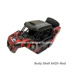 1/16 RC Spare SCY 16106 Parts Body Shell 6420-Red