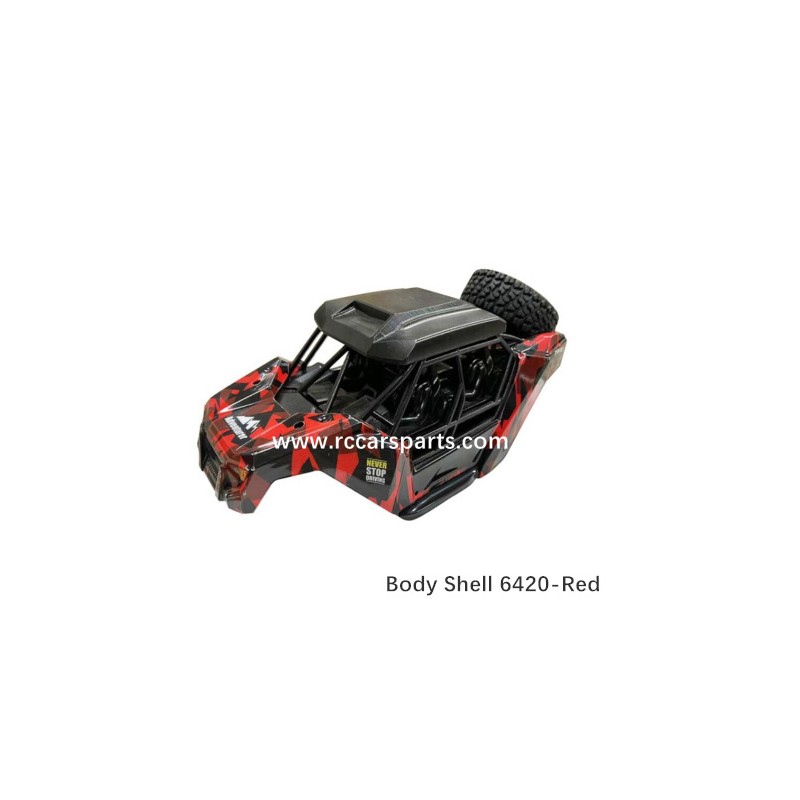 1/16 RC Spare SCY 16106 Parts Body Shell 6420-Red