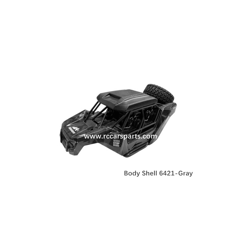 RC Spare SCY 16106 Parts Body Shell 6421-Gray