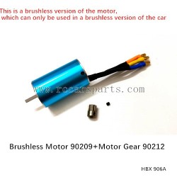 Upgrade Parts Brushless Motor 90209+Motor Gear 90212 For Haiboxing 906a