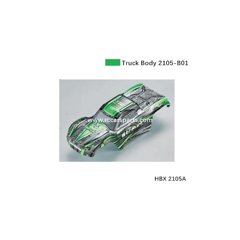 HBX 2105A Spare Parts Truck Body (Green) 2105-B01