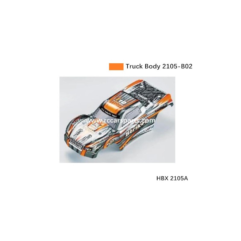 HBX 2105A Spare Parts Truck Body (Orange) 2105-B02