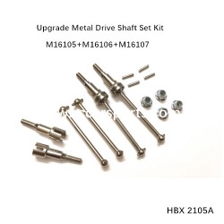 HBX 2105A Parts Upgrade Metal Drive Shaft Set Kit M16105+M16106+M16107