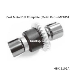 RC Car 2105A Spare Parts Cast Metal Diff.Complete (Metal Cups) M21051