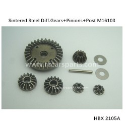 RC Car 2105A Parts Sintered Steel Diff.Gears+Pinions+Post M16103