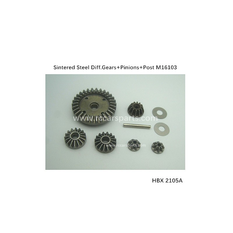 RC Car 2105A Parts Sintered Steel Diff.Gears+Pinions+Post M16103
