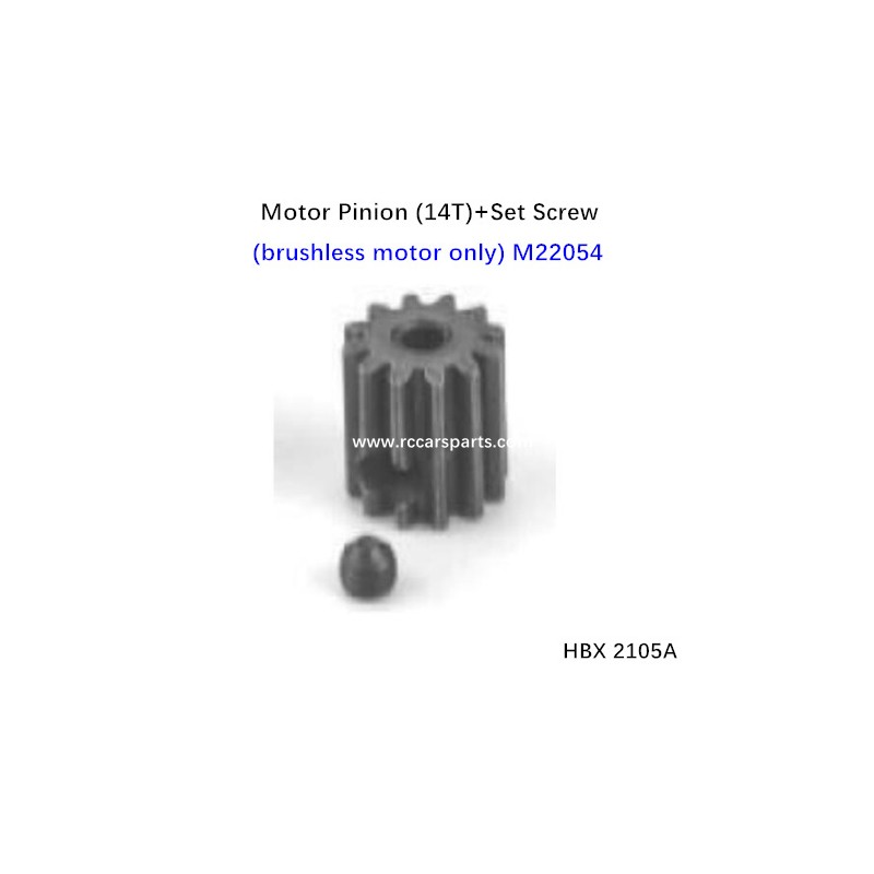 HBX 2105A Parts Motor gear (14T) M22054