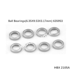 HBX 2105A Spare Parts Ball Bearings(6.35X9.53X3.17mm) 635953