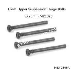 HBX 2105A Spare Parts Front Upper Suspension Hinge Bolts 3X28mm M21020