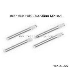 HBX 2105A Spare Parts Rear Hub Pins 2.5X23mm M21021