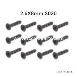 HBX 2105A RC Truck Parts Screws KBHO2.6X8mm S020
