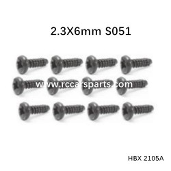 HBX 2105A Spare Parts Screws PBHO2.3X6mm S051