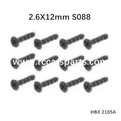 HBX 2105A Spare Parts Screws KBHO2.6X12mm S088