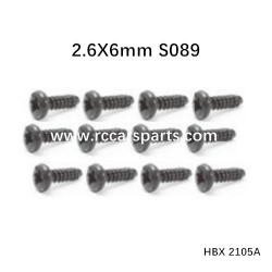 HBX 2105A Spare Parts Screws PBHO2.6X6mm S089