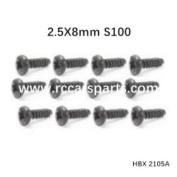 HBX 2105A Spare Parts Screws BM2.5X8mm S100