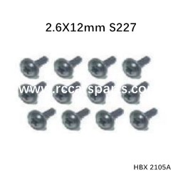 HBX 2105A Spare Parts Screws PWTHO2.6X12mm S227