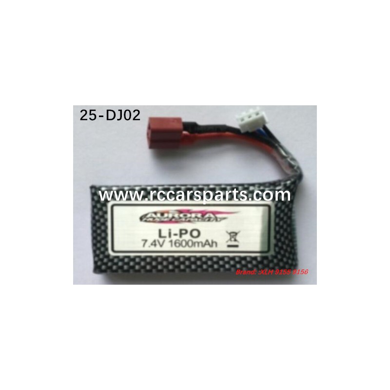 Xinlehong Battery 7.4V 1600mAh 25-DJ02 For 9155 9156 Parts