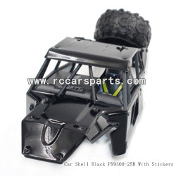 PXtoys NO.9303 Parts Car Shell Black PX9300-25B, With Stickers
