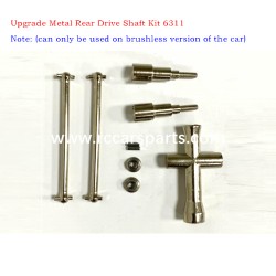 SCY-16102 PRO Upgrade Metal Rear Drive Shaft Kit 6311