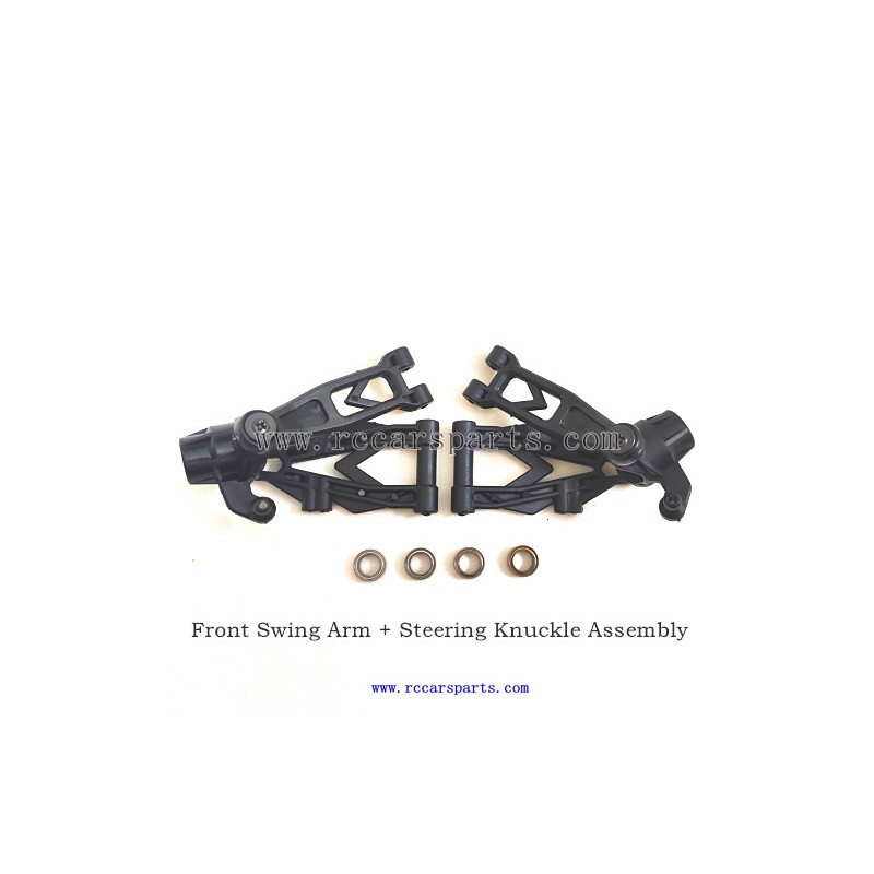 ENOZE 9501E 1/16 RC Car Parts Front Swing Arm + Steering Knuckle Assembly