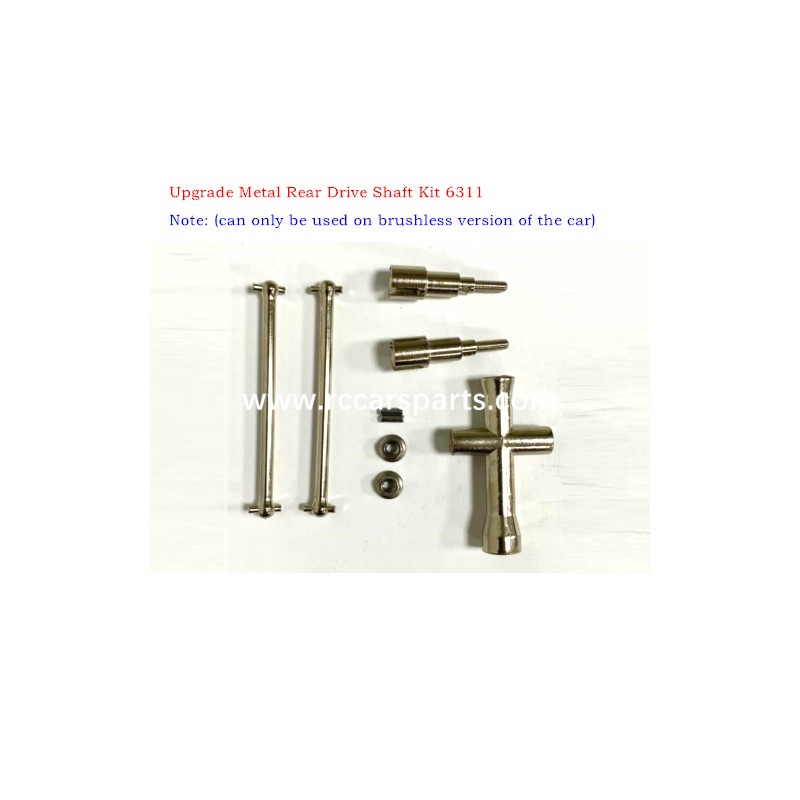 SCY-16106/16106 PRO Spare Parts Upgrade Metal Rear Drive Shaft Kit 6311