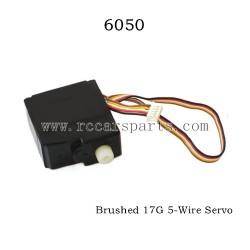 1/16 RC Car SCY 16301 Parts Brushed 17G 5-Wire Servo 6050