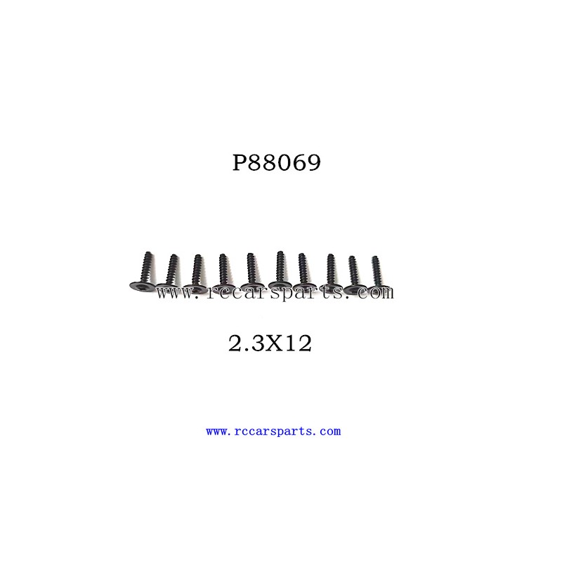 2.3X12 Screw P88069 For RC Car 9500E Screw